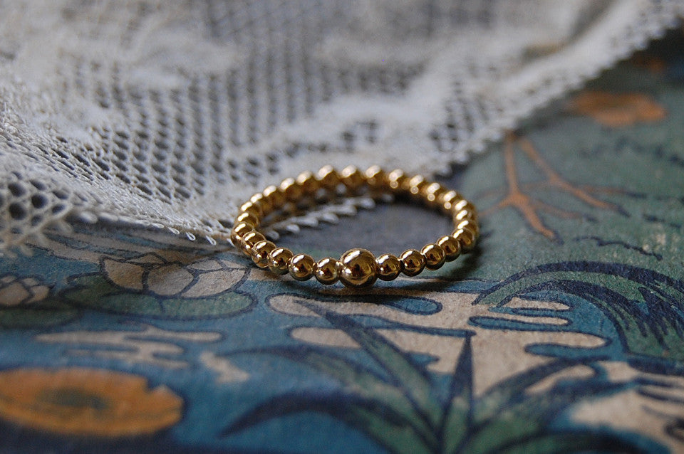 'ball' ring | 24k gold-plated
