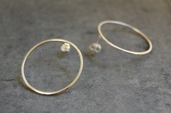 'hoops' earrings | 925 silver | 30mm