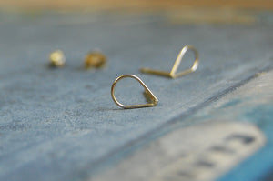 droplet earstuds | 24k gold-plated