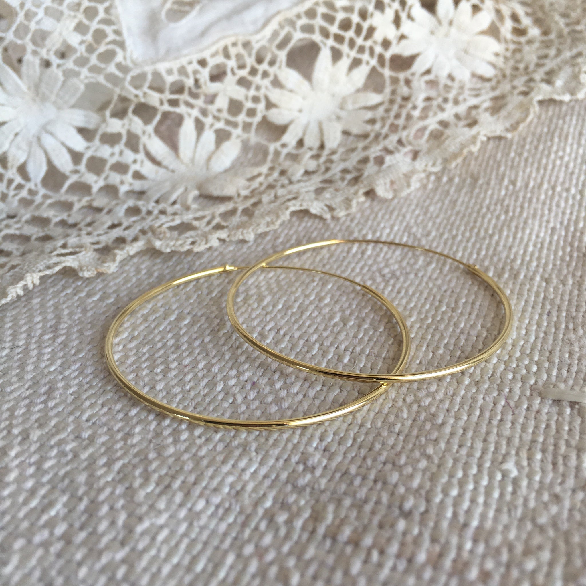 'Classic' hoops | 24k Gold-plated | different sizes