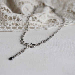 onyx | ‘braided' chain choker | 925 silver