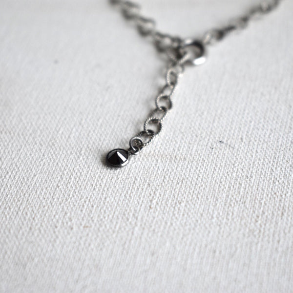 onyx | ‘braided' chain choker | 925 silver