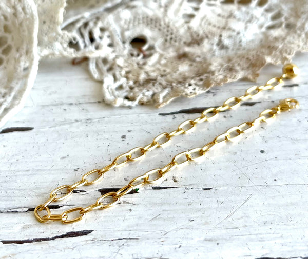 'Thick chain' bracelet | 24K Gold plated