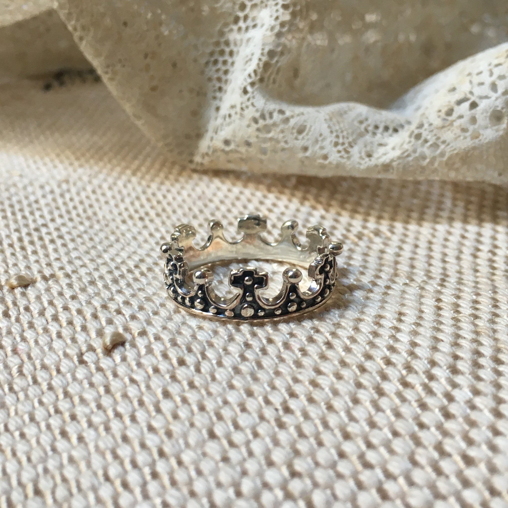 'king II crown' ring | 925 silver