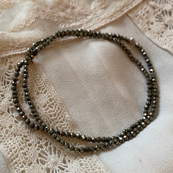 pyrite | stone bracelet