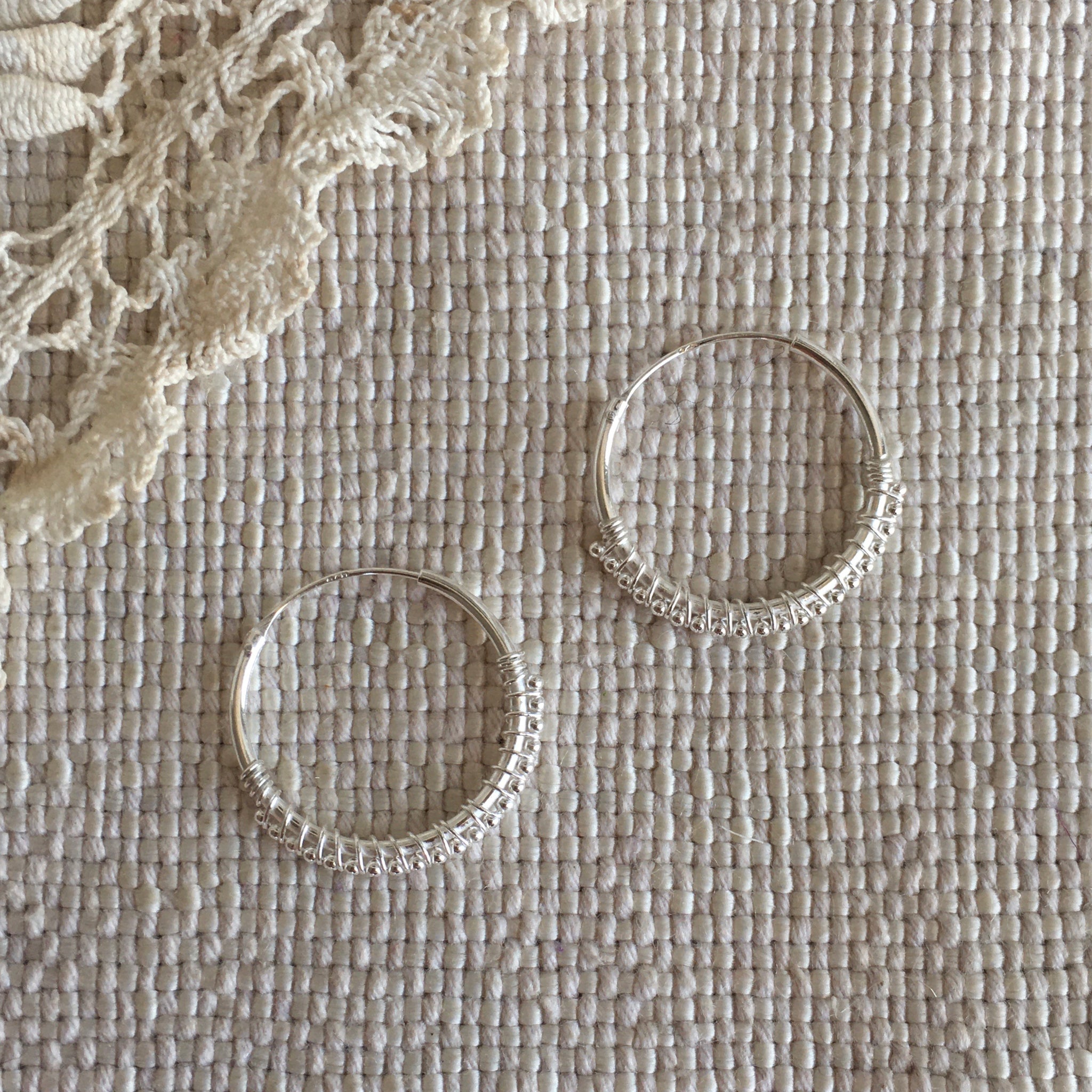 'luana' hoops | 925 silver | 12mm
