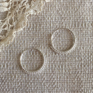 'luana' hoops | 925 silver | 12mm