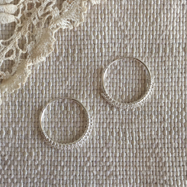 'luana' hoops | 925 silver | 12mm