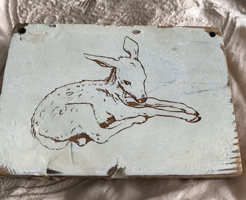 deer engraved