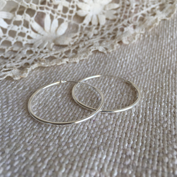 'Classic' hoops | 925 Silver | 25mm