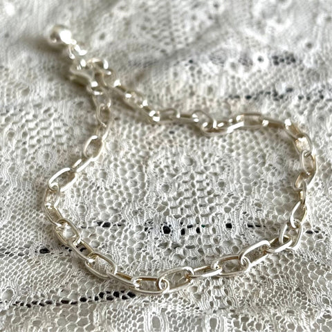 “thick chain' bracelet |  925 silver