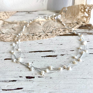 'wedding string' | rose pearl neklace