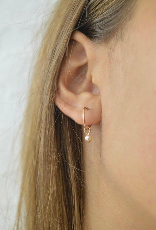 Small gold hoop earrings 24k discount