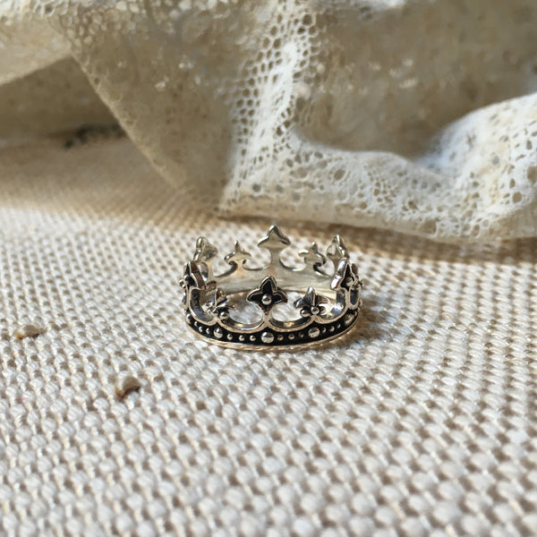 'queen II crown' ring | 925 silver