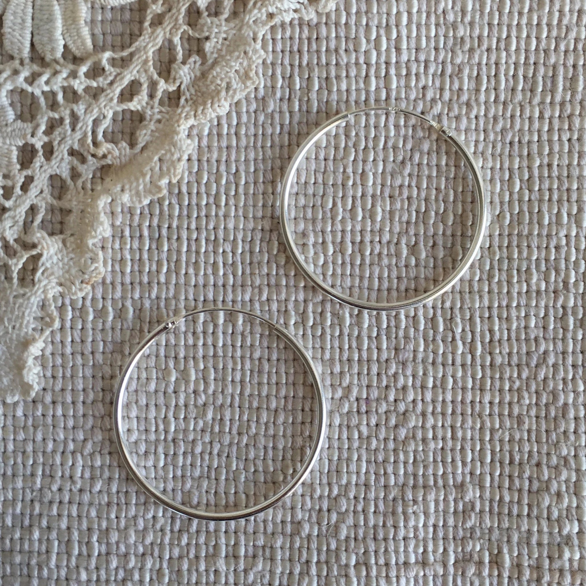 'classic' hoops | 925 silver | 25mm