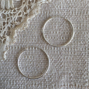 'classic' hoops | 925 silver | 25mm