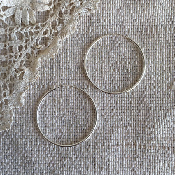 'Classic' hoops | 925 Silver | Different sizes