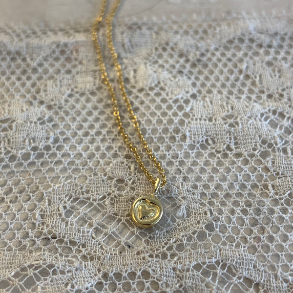 'Mini heart' necklace | 24k Gold plated