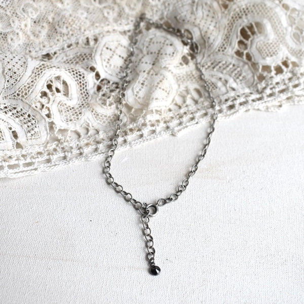 onyx | ‘braided' chain choker | 925 silver