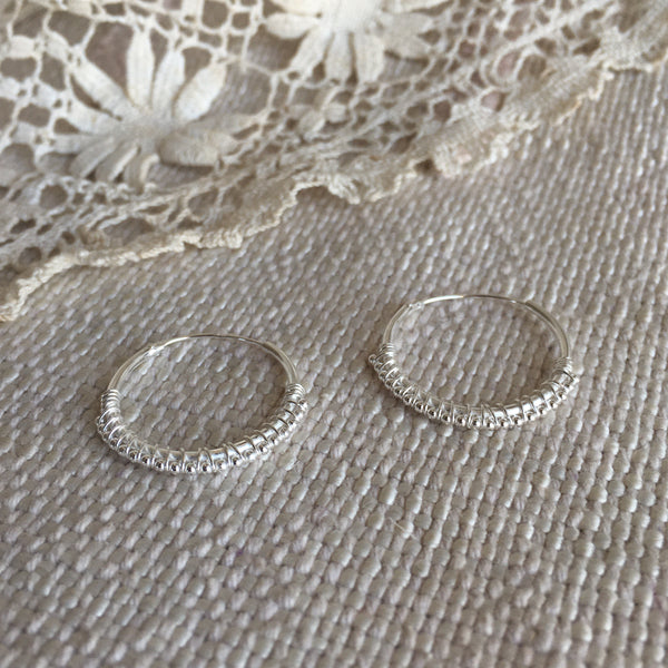 'luana' hoops | 925 silver | 12mm