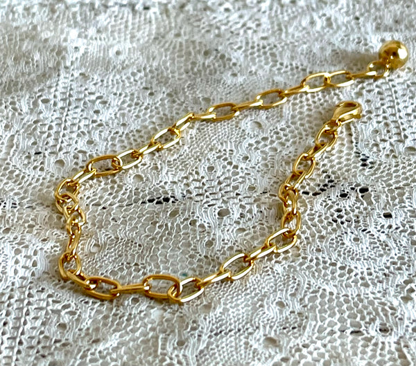 'Thick chain' bracelet | 24K Gold plated