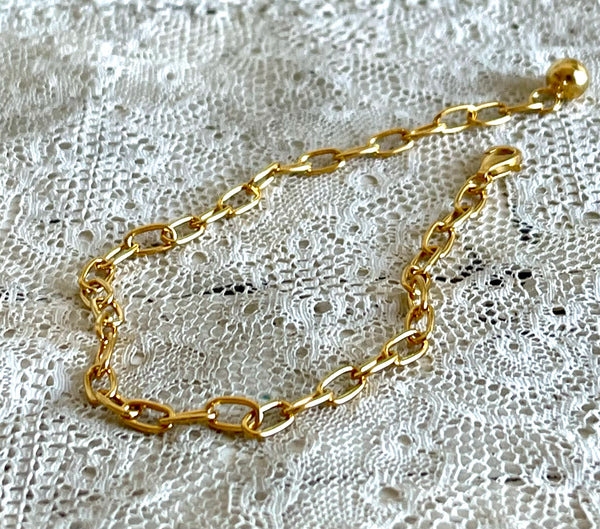 'thick chain' bracelet | 24K gold plated