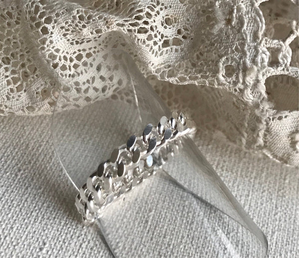 'curb’’ chain ring | silver 925