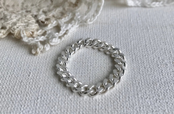 'curb’’ chain ring | silver 925