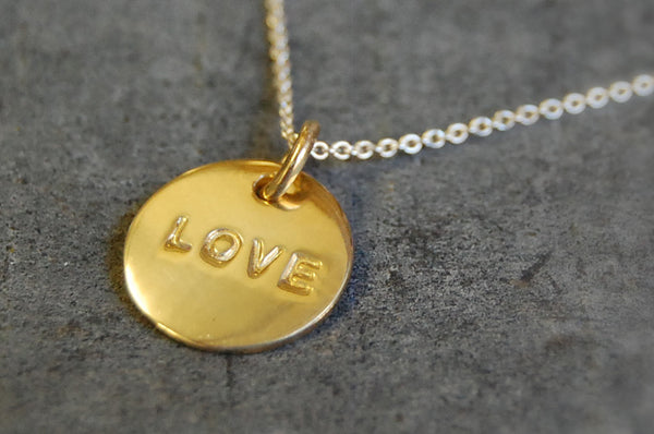 'love coin' necklace | 24k gold-plated