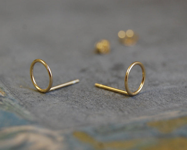 'hoop' earstuds | 24k gold-plated | different sizes