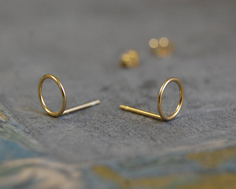 'hoop' earstuds | 24k gold-plated | different sizes