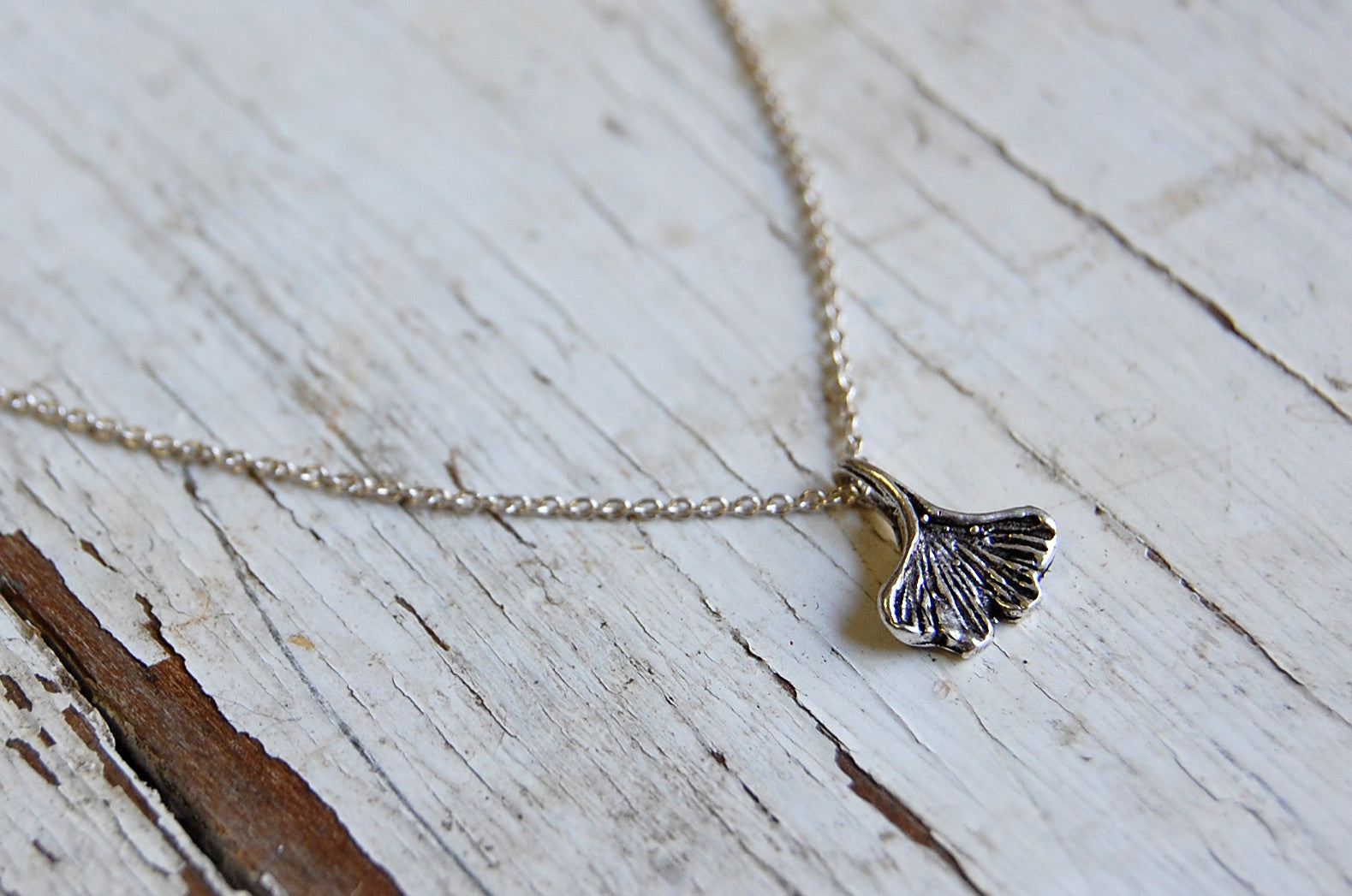 'ginkgo leaf' necklace | 925 silver