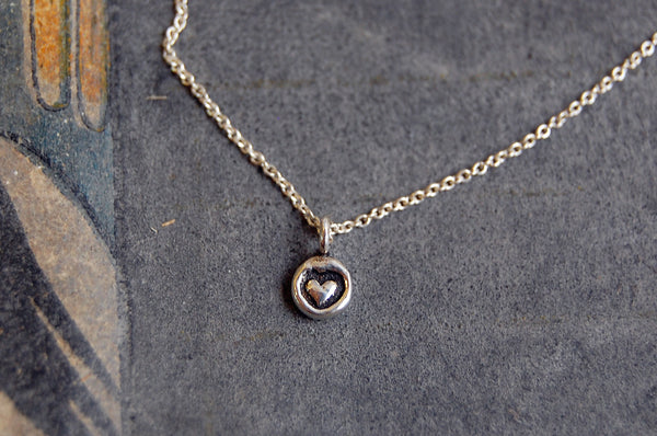 'mini heart' necklace | 925 silver