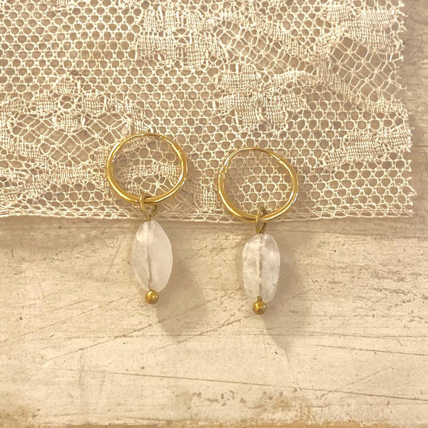 moonstone set | 24k gold-plated