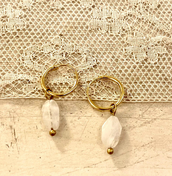 moonstone set | 24k gold-plated