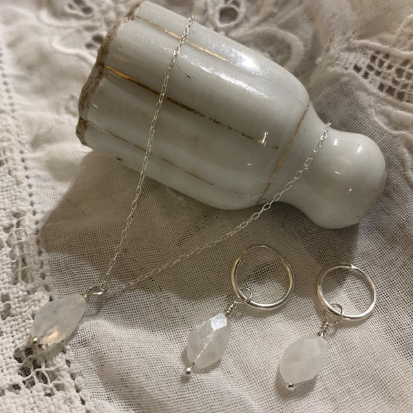 moonstone set | 925 silver