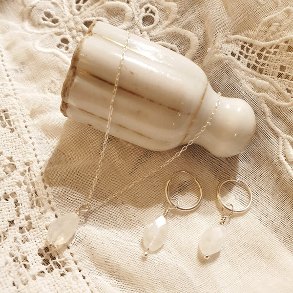 moonstone set | 925 silver