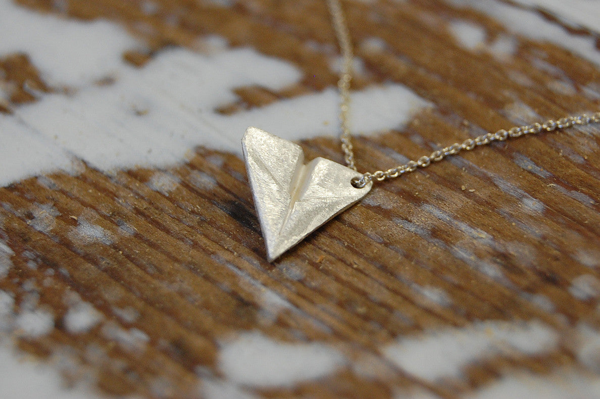 'paper dart' necklace | 925 silver