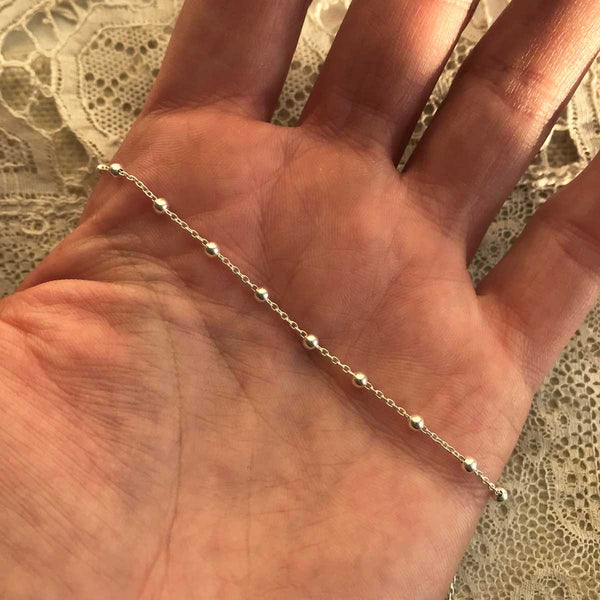 rosario anklet | 925 silver