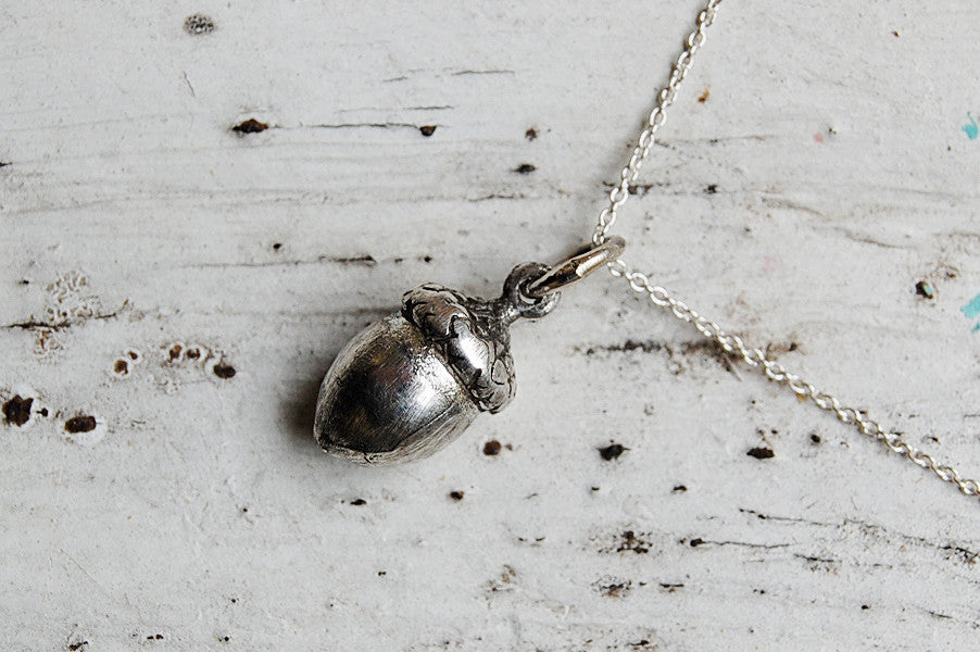 Acorn necklace 925 silver