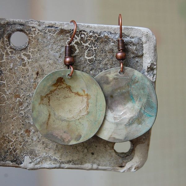 'Cymbal' earrings | Copper