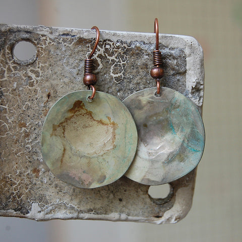 'Cymbal' earrings | Copper