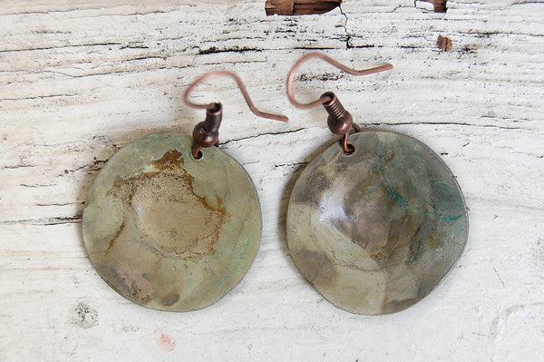 'Cymbal' earrings | Copper