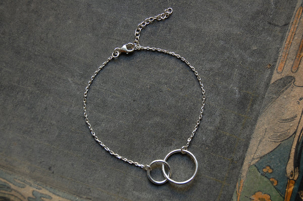 'two-rings' bracelet | 925 silver