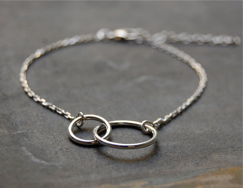 'two-rings' bracelet | 925 silver