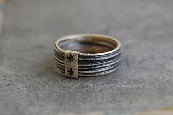 'Dos estrellas' ring | 925 Silver